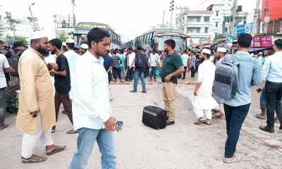 ময়মনসিংহ-ঢাকা রুটে বাস চলাচল বন্ধ