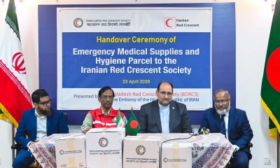 প্রধানমন্ত্রীর অনুদানে ইরানে যাচ্ছে কোটি টাকার ওষুধ সামগ্রী
