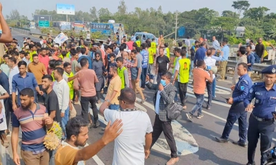 বিএনপির মনোনয়ন পুনর্বিবেচনার দাবিতে মহাসড়ক অবরোধ