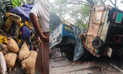 দুই ট্রাকের সংঘর্ষে নিহত ১, আহত ৩
