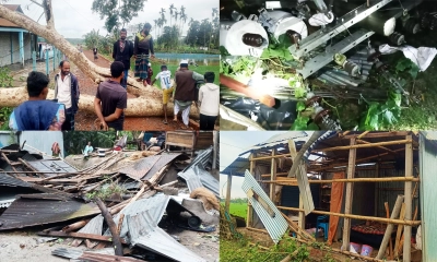 আকস্মিক ঝড় ও শিলাবৃষ্টিতে ঘরবাড়ি-ফসলের ব্যাপক ক্ষতি