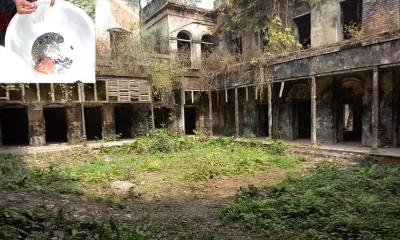 দিন-দুপুরে জমিদার বাড়ির ‘পুকুর’ খুঁড়ে নেওয়া হচ্ছে গুপ্তধন