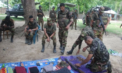 খাগড়াছড়িতে সেনা অভিযানে অস্ত্র-গুলি উদ্ধার