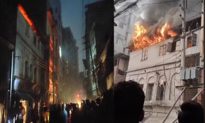 মোহাম্মদপুর ও চকবাজারে  আবাসিক ভবনে আগুন