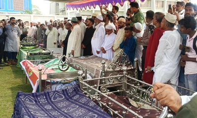 সড়ক দুর্ঘটনায় নিহত ১৪ জনের দাফন সম্পন্ন