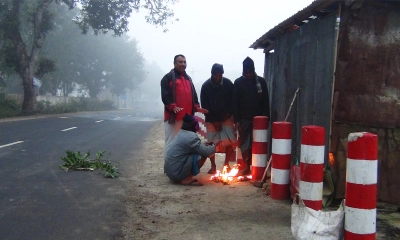 বৃষ্টির মতো ঝরছে কুয়াশা, বিপর্যস্ত জনজীবন
