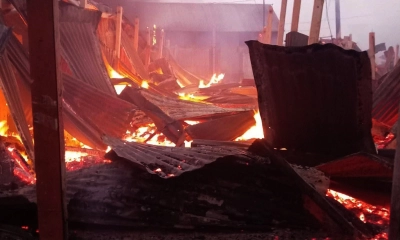 মার্কেটে ভয়াবহ আগুন, দোকান পুড়ে ছাই