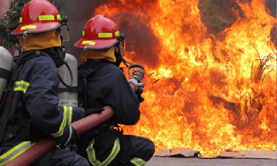 সচিবালয়ের মন্ত্রিপরিষদ ভবনে ভয়াবহ আগুন