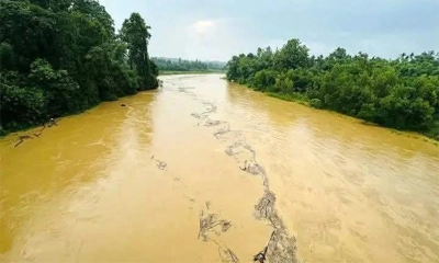 শেরপুরে তিন নদীর পানি বিপৎসীমার ওপরে