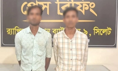 নবীগঞ্জে ব্যবসায়ীর গাড়িতে ডাকাতি, আটক ২