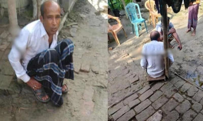 তালায় বৃদ্ধকে খুঁটিতে বেঁধে  পেটালেন বিএনপি নেতা