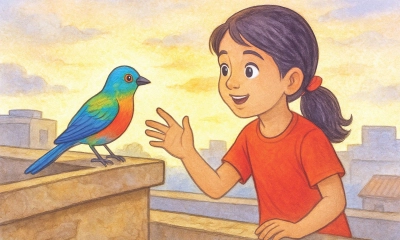 আনিকা ও রঙিন পাখি