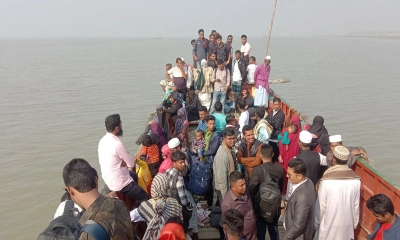 তজুমুদ্দিন-মনপুরা নৌরুটে  বন্ধ যাত্রীবাহী সি-ট্রাক
