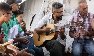 যুদ্ধের নির্মম শব্দকে সংগীতে রূপ দিলেন এক শিক্ষক