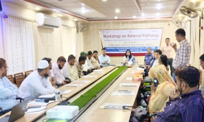 বিরামপুরে মানব পাচার ও জেন্ডারভিত্তিক সহিংসতা প্রতিরোধে কর্মশালা