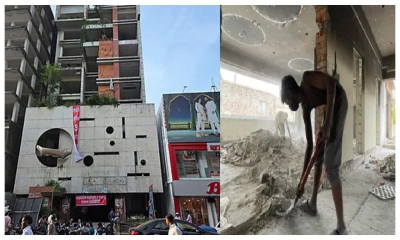 কারা পরিষ্কার করছে আ.লীগের কেন্দ্রীয় কার্যালয়?