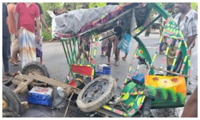 নাটোরে বাস-অটোরিকশা সংঘর্ষ, নিহত ৩