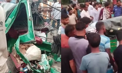 সিরাজগঞ্জে বাস-সিএনজি মুখোমুখি সংঘর্ষ, নিহত ৩