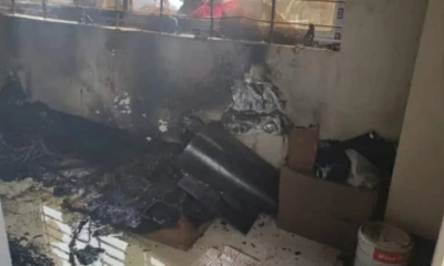 আখাউড়া রেলওয়ে স্টেশনের সিগন্যাল কেবিনে এসি বিস্ফোরণে