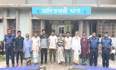 আদিতমারীতে ক্যাসিনোসহ বিভিন্ন মামলায় গ্রেপ্তার ১২