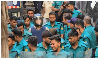আদালতে কনটেন্ট ক্রিয়েটর তৌহিদ আফ্রিদি। ছবি- সংগৃহীত