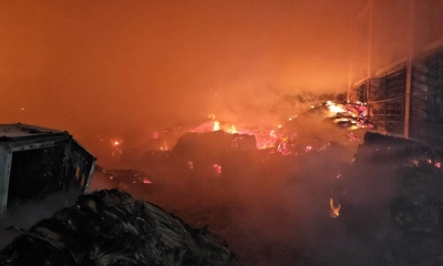 রাজবাড়ীতে জুট মিলে আগুন, কোটি টাকা ক্ষতির শঙ্কা 