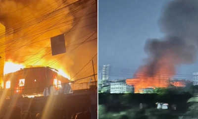 রাজধানীর কুড়িলে ভয়াবহ আগুন, নিয়ন্ত্রণে চার ইউনিট