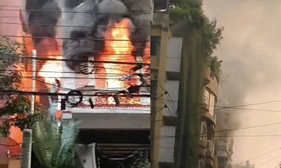 উত্তরায় আগুনের ঘটনায় স্বামী স্ত্রীসহ দুই বছরের শিশুর মৃত্যু