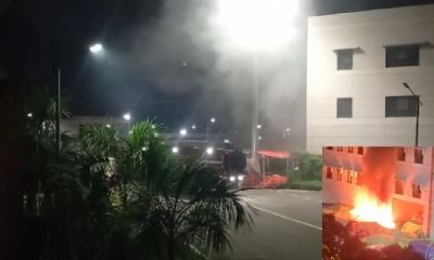 শাহজালাল বিমানবন্দরের ৯ নম্বর গেটে আগুন