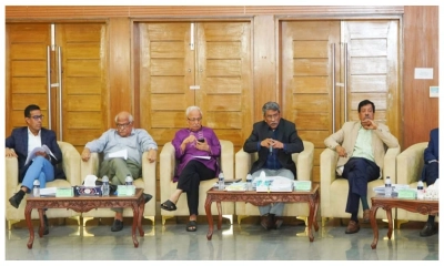 দ্বিতীয় ধাপের সংলাপের ২১তম দিনে কথা বলেন ঐকমত্য কমিশনের সহ সভাপতি অধ্যাপক আলী রীয়াজ। ছবি- সংগৃহীত