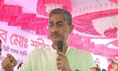 বক্তব্য দেন বিএনপির যুগ্ম মহাসচিব শহীদ উদ্দিন চৌধুরী এ্যানি। ছবি- রূপালী বাংলাদেশ