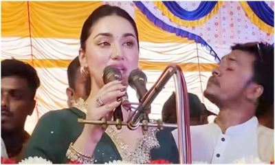 বিএনপির অনুষ্ঠানে ঢাকাই সিনেমার চিত্রনায়িকা অপু বিশ্বাস। ছবি- সংগৃহীত