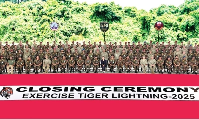 এক্সারসাইজ টাইগার লাইটনিংয়ের সমাপনী
