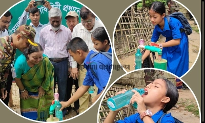 পাহাড়বাসীর মুখে হাসি ফোটালেন সেনাপ্রধান