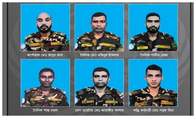 সুদানে শহীদ হওয়া ৬ সেনা সদস্যের মরদেহ শনিবার দেশে আনা হবে