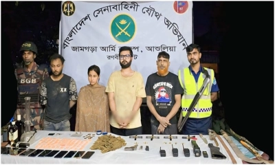 অভিনেতার বাড়িতে যৌথবাহিনীর অভিযান, অস্ত্র-মাদকসহ গ্রেপ্তার ৪