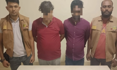 গ্রেপ্তারকৃতদের মধ্যে ২ জন। ছবি- রূপালী বাংলাদেশ