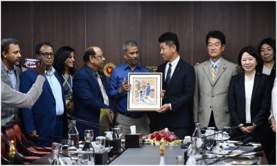 প্রবাসী কল্যাণ উপদেষ্টার সঙ্গে জাপানিজ পার্লামেন্টারিয়ান লীগের প্রতিনিধিদলের সাক্ষাৎ