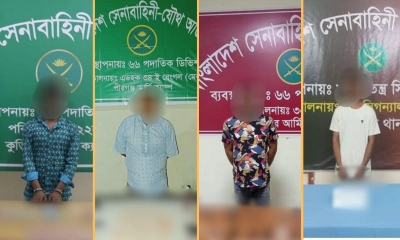 যৌথ বাহিনীর অভিযানে এক সপ্তাহে সারা দেশে আটক ৭০
