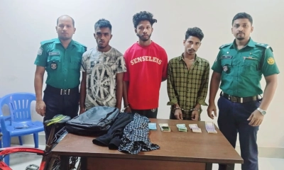 ধানমন্ডিতে দস্যুতার ঘটনায় আলামতসহ গ্রেপ্তার ৩