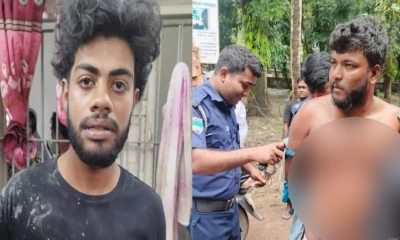চাঁদাবাজ দুই যুবককে গণধোলাইয়ের পর পুলিশে দিল জনতা