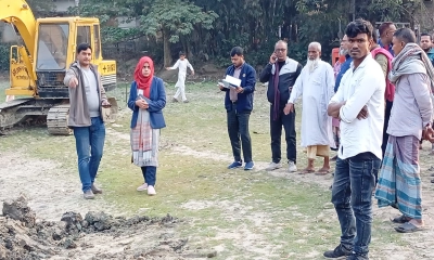 অনুমোদন ছাড়াই সরকারি পুকুর খনন, ৫০ হাজার টাকা জরিমানা
