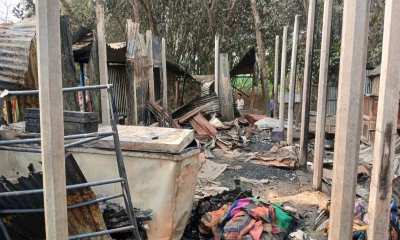 ধুনটে ভয়াবহ অগ্নিকাণ্ডে বসতবাড়ি পুড়ে ছাই
