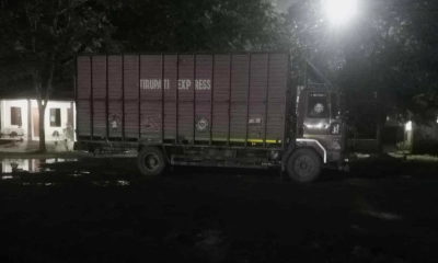 আখাউড়া স্থলবন্দর দিয়ে ভারত থেকে বাংলাদেশে ৫০ টন চাল আমদানি। ছবি- রূপালী বাংলাদেশ