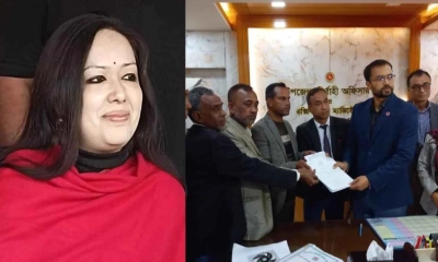 স্বতন্ত্র প্রার্থী হিসেবে মনোনয়নপত্র তুললেন রুমিন ফারহানা