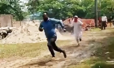 কাজের মান নিয়ে প্রশ্ন, প্রকৌশলীকে বাঁশ নিয়ে তাড়া