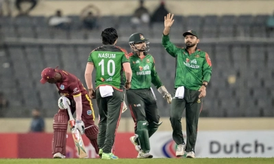 ক্যারিবিয়ানদের বিপক্ষে সিরিজ জয় বাংলাদেশের