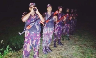 পুশইন আতঙ্কে লালমনিরহাট সীমান্তে উদ্বেগ, সতর্ক অবস্থানে বিজিবি