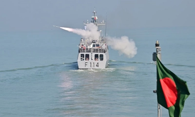 বঙ্গোপসাগরে নৌবাহিনীর মিসাইল ফায়ারিং, নৌযান চলাচলে নিষেধাজ্ঞা