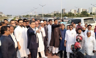 তারেক রহমানের সংবর্ধনা অনুষ্ঠানের ভেন্যু পরিদর্শনে বিএনপির নেতারা